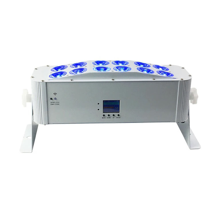 Профессиональные светодиодные плоские фары 12x18 Вт RGBAW-UV 6 в 1 dmx беспроводные Светодиодные лампы с батарейным питанием 12 шт. беспроводные DMX
