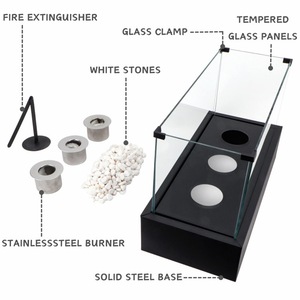 Al por mayor <span class=keywords><strong>mejor</strong></span> mini moderno personalizado manual de mesa de <span class=keywords><strong>bioetanol</strong></span> combustible chimenea de metal interior al aire libre uso calentadores de llama real - Product Image 6