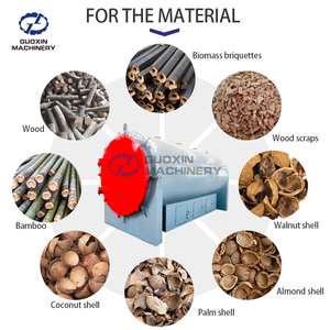 Bamboo <strong>Log</strong> Wood Carbonising Furnace Horizontal Wood Straw Carbonising Furnace Bamboo Walnut Charcoal Machine Equipment - Product Image 4