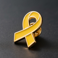 Badge personnalisé en métal, design gratuit, style antique et moderne, pour la sensibilisation au cancer du sein, au syndrome du côlon, à l'épilepsie et à l'autisme, couleurs rose, violet, vert, jaune