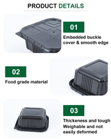Boîte à bento jetable en plastique PP de qualité alimentaire, personnalisée par le fabricant, auto-chauffante, pour nouilles, contenant alimentaire d'urgence