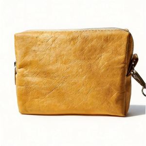 Sac cosmétique vintage personnalisé OEM en Tyvek avec fermeture éclair, poignée souple, résistant à l'eau, durable, écologique, organiseur de maquillage de voyage - Product Image 2