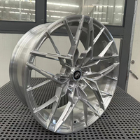 Jantes forgées sur mesure 21 22 pouces compatibles avec Panamera 971 5x112, concaves profondes, finition argent brossé