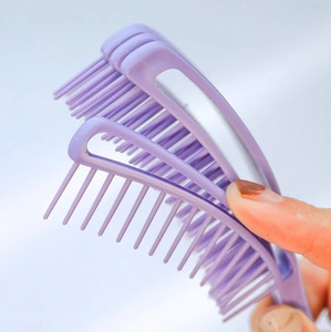 Peakim Hollow Vented Detangling Hair <strong>Brush</strong> with 8 9 Row Vent Nylon Bristles for Dry Octopus Women Men Styling <strong>Curly</strong> - Product Image 4
