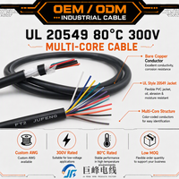 Câble de signalisation pour équipement d'automatisation 26AWG UL20549 avec gaine TPU, longue durée de flexion, 300V 80 ℃   Fil flexible multiconducteur