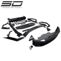 Kit carrosserie en fibre de carbone pour Tesla Cybertruck, améliorations Cybertruck au style MSY : pare-chocs avant et arrière, capot, jupes latérales et ailerons.