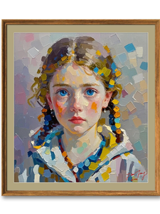 Peinture de portrait originale peinte à la main sur toile, possibilité de réaliser sur base d'un modèle de <span class=keywords><strong>photo</strong></span> - Product Image 2