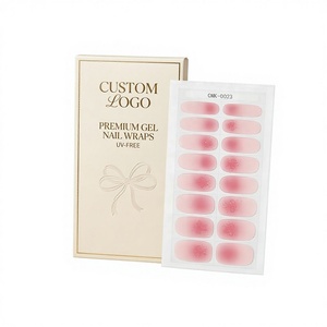 Litchea Venta al por mayor de tiras de uñas de gel autoadhesivas de un solo uso, color nude cremoso puro, sin <span class=keywords><strong>UV</strong></span>, no tóxicas, serie de colores completos, sin HEMA - Product Image 1