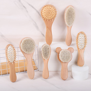 Brosse à cheveux carrée en bambou personnalisée pour enfants, coussin d'air en bambou, brosse à cheveux en bois Mason Pearson - Product Image 6
