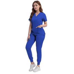 Uniforme de esteticista policromado, trajes médicos quirúrgicos, conjuntos de enfermería para mujer, pantalones superiores exfoliantes, artículos, uniforme de enfermera, ropa de trabajo clínica - Product Image 3