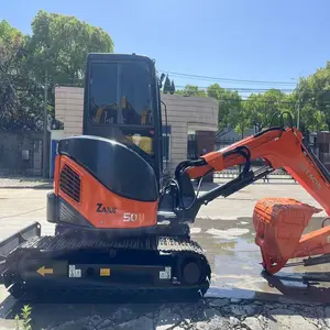 Asli japan hitachi mesin pemindah bumi tangan kedua Hitachi ZX55 penggali Mini digunakan hitachi sekop ekskavator mini untuk dijual