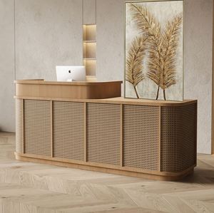 Papier peint PVC 3D nid d'abeille, imitation bambou chinois tissé, décoration rétro en tapis de bambou, papier peint auto-adhésif pour porche - Product Image 4