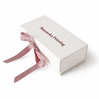 Boîte cadeau personnalisée en forme de livre, carton robuste, ruban en satin, pour l'emballage d'un ensemble cosmétique