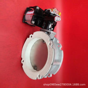 Venta Directa de Fábrica, Válvulas de Mariposa Recubiertas Neumáticamente V2FS, Válvulas de Mariposa Comerciales de Acero Inoxidable para Mezcla de Concreto - Product Image 1