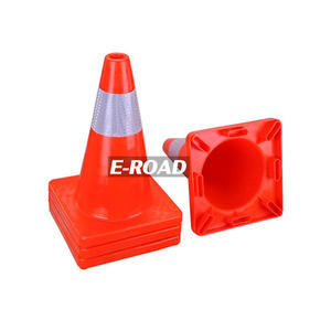 Cône de sécurité routière en PVC, caoutchouc plastique de couleur rouge vert bleu 18 pouces 28 pouces 36 pouces - Product Image 5