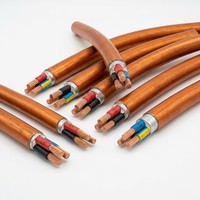 Câble d'alimentation 3 conducteurs BTLY flexible, ignifuge, isolé minéral, gaine en cuivre 0,6/1 kV, système de protection incendie IEC