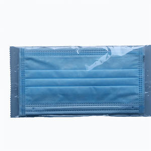 قناع وجه مخصص غير منسوج 3 طبقات يمكن التخلص منه باللون الأزرق - Product Image 2