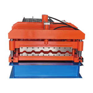 고속 금속 지붕판 강철 유약 타일 유약 타일 시트 롤 성형 제조 기계 - Product Image 4