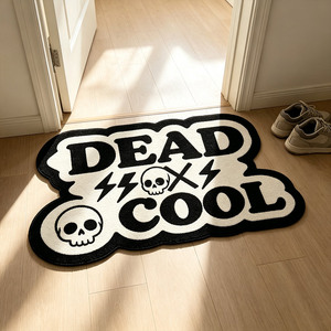 Alfombra de Entrada con Diseño Irregular, Alfombra Artística con Patrón de Letras Hip Hop, Alfombra Personalizada de Alta Calidad Antideslizante con Estampado Divertido - Product Image 3