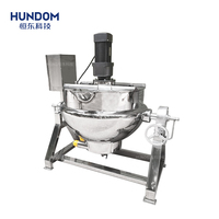 Chaudière de cuisson inclinable 100L en acier inoxydable, chauffage électrique sanitaire, marmite à double enveloppe pour aliments