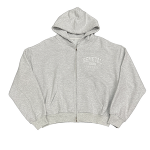 Sweat à capuche zippé personnalisé YITE de haute qualité pour hommes, 100 % coton épais, coupe courte, brodé - Product Image 1