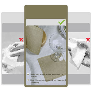 Servilletas de Tela Desechables Cuadradas Personalizadas al por Mayor, Suaves al Tacto, Ecológicas, 100% Algodón, para Fiestas, Avión, Hogar - Product Image 5