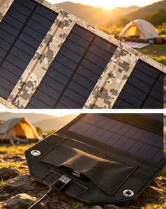 Panel Solar Plegable de Silicio Monocristalino de 60W, Cargador Solar Portátil a Prueba de Agua con Salida USB de 5V, Banco de Energía para Exteriores, Teléfono Celular - Product Image 5