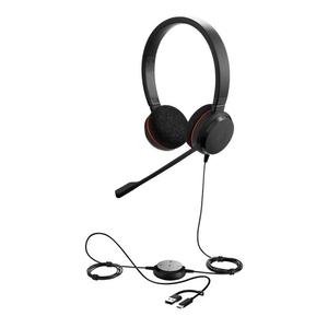 Casque USB stéréo <span class=keywords><strong>Jabra</strong></span> Evolve 20 MS d'origine avec micro anti-bruit pour Microsoft Teams, centre d'appels, bureau, conférences - Product Image 4