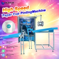Máquina de Serigrafía Automática de 8 Estaciones con Sistema de Pretratamiento para Vasos de Plástico y Papel, Gran Venta