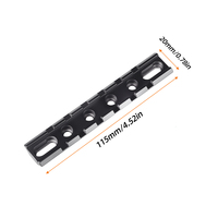 Base de montage unique pour lunette de visée à montage inférieur pour optiques de précision, standard 20 mm, en alliage d'aluminium de haute qualité