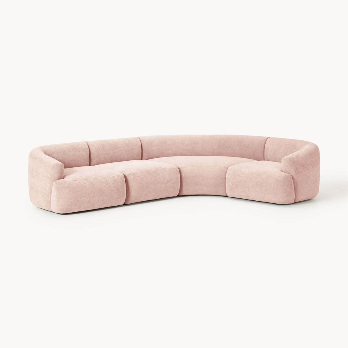 Peach velvety fabric