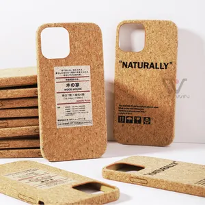 Top Fashion Shockproof Phone Case Design 100% Degradable Cork Phone Cover For iPhone 14 Pro Max 13 For iPhone 15 Case