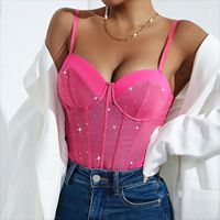 Vente chaude clignotant paillettes Fishbone Slim-Fit Sexy avancée jarretelle combinaison 60646