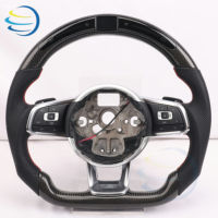 Livraison rapide pour Volkswagen VW Golf 4 5 6 6r 7 7.5 8 MK4 5 6 7 7.5 8 7 R GTI GTD GTE Variant R-Line Volant en fibre de carbone