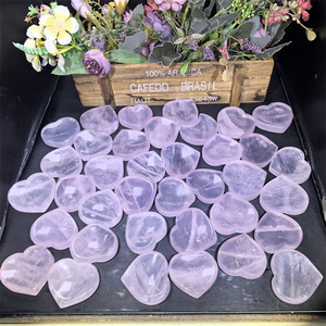 Vendita all'Ingrosso di Ciotole a Forma di Cuore in <span class=keywords><strong>Quarzo</strong></span> <span class=keywords><strong>Rosa</strong></span> Naturale, Oggetti in Cristallo per Decorazione Casa - Product Image 2