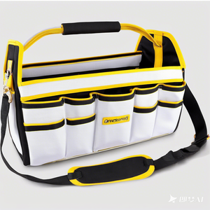 Bolsa de Almacenamiento de Herramientas para Electricista, de Venta Directa, con Logotipo Personalizado, Portátil, Resistente, Duradera, de Oxford, con Abertura Ancha - Product Image 1