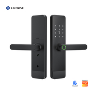 Cerradura Inteligente Liliwise OEM BLE, Manija de Puerta Inteligente con Wifi, Sin Llave, Tuya, Ttlock, Cerraduras Inteligentes con Huella Dactilar