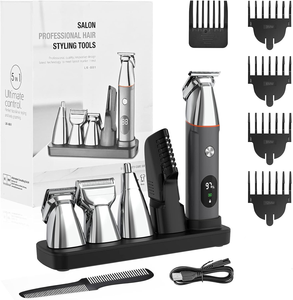 <span class=keywords><strong>Tondeuse</strong></span> professionnelle sans fil rechargeable USB en zinc pour hommes, avec lame en T pour une <span class=keywords><strong>coupe</strong></span> précise - Product Image 4