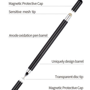 Stylet tactile métallique haute précision avec capuchon magnétique et pointe remplaçable pour dessin et écriture sur <span class=keywords><strong>iPad</strong></span> - Product Image 6