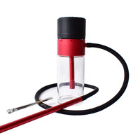 Nouveau Kit Chicha Portable pour Voiture en Verre, Petit Format, avec Tuyau en Verre pour Fumer des Arômes Doux