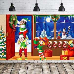 Fondo Navideño, Decoración para Fiesta de Navidad, Pancarta Fotográfica Navideña, Letreros, Fondo para Fotografía Navideña, Accesorios para Fotos - Product Image 6