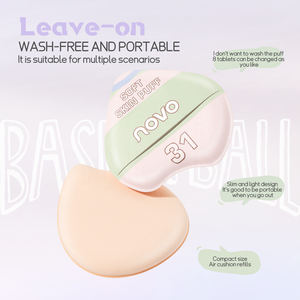 ชุดพัฟเครื่องสำอางสีสันสดใสชุดพัฟแต่งหน้าผ้าฝ้ายเนื้อนุ่มบริสุทธิ์ฟองน้ำแต่งหน้าเพื่อความงามบรรจุภัณฑ์โลโก้ตามต้องการ - Product Image 3