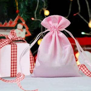 Sac en satin soyeux avec cordon 15x20cm, sac cadeau, accepte la personnalisation, sac d'emballage pour pinceaux de maquillage, lunettes, articles ménagers - Product Image 6