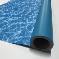 Bâche en PVC enduite de 0,5 à 1,0 mm, imperméable et ignifuge, pour couverture de piscine extérieure en hiver