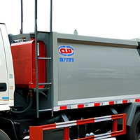 Camion poubelle compacteur arrière léger à moteur diesel automatique, structure scellée, conception anti-pollution pour la collectivité