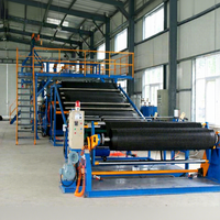 Ligne de production de plaques de drainage alvéolées en plastique PE/HDPE, machine de fabrication de plaques de drainage alvéolées pour la construction et l'étanchéité