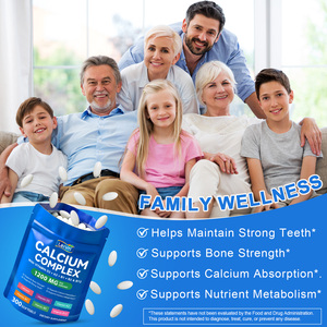 Lenm OEM 300 Cápsulas de Alta Potencia de Vitamina D3 <span class=keywords><strong>K2</strong></span> B12 Calcio Sin Gluten Suplementos en Cápsulas Blandas para Adultos Mujeres Hombres Fortalecimiento Óseo - Product Image 3
