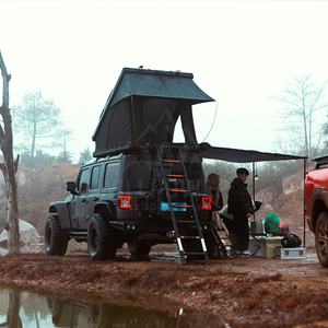 Willpower Logo personnalisé Coque rigide en alliage d'aluminium et échelle en tissu Oxford <span class=keywords><strong>pour</strong></span> <span class=keywords><strong>tente</strong></span> <span class=keywords><strong>de</strong></span> <span class=keywords><strong>toit</strong></span> <span class=keywords><strong>de</strong></span> voiture <span class=keywords><strong>4x4</strong></span> tout-terrain coupe-vent - Product Image 3