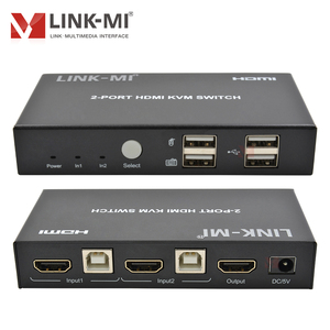 Commutateur KVM <span class=keywords><strong>HDMI</strong></span> 4K à 2 ports avec prise en charge HDCP 2.2/1.4, compatible 4K30Hz, commutation automatique, raccourcis clavier - Product Image 3