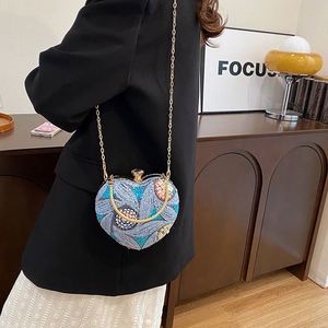 Women's 2026 Spring PU Single Strap Sequin Evening Bag with <b>Lock</b> Closure <b>Small</b> Size - Product Image 3